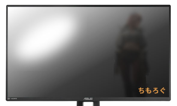 【ゲーミングモニターの解説】ノングレア型モニターのイメージ