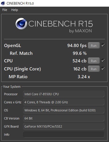 ドスパラVF-HEKS Core i7-8550U Win10ツインストレージ-