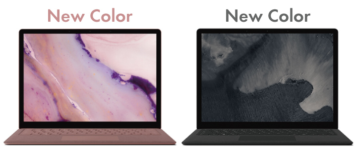 Surface Laptop 2の違い : カラーリング編