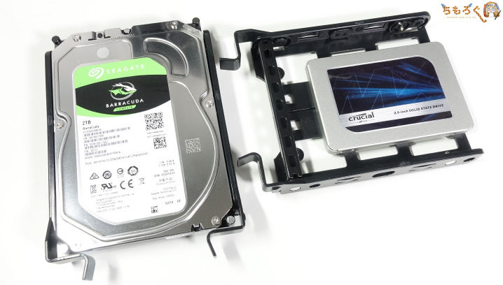 HDDはSeagate / SSDはMicron