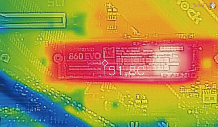 Samsung 860 EVOをレビュー（温度を計測）