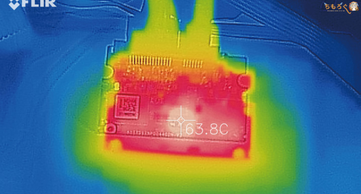 CFD SSD CG3VXの表面温度(コントローラ)