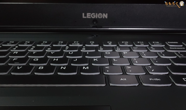 Lenovo Legion Y540のキーボード