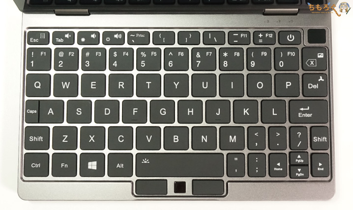 OneMix 3Sのキーボード