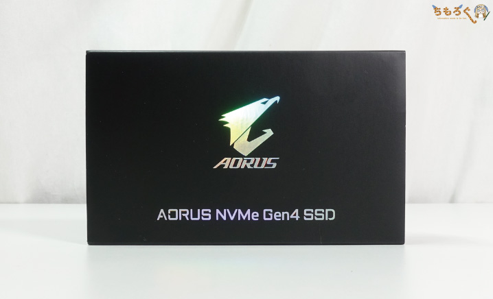 GIGABYTE Aorus NVMe Gen4 SSDのパッケージング
