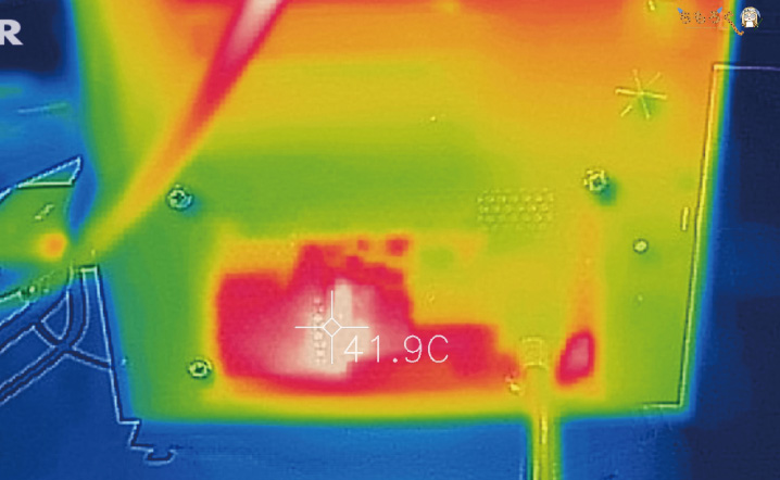 ガレリアXFのエアフローと温度（サーモグラフィー）