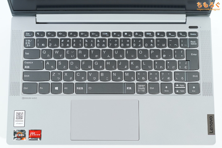 IdeaPad Slim 550 14のキーボード（写真）
