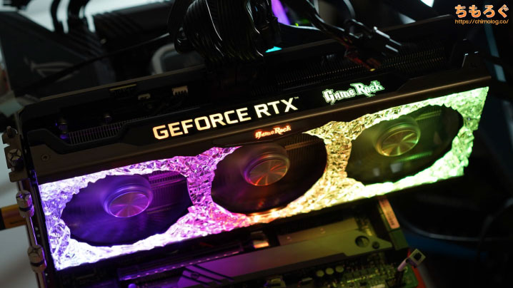 Palit RTX 3070 Ti GameRock OCをレビュー：派手に光る冷える高性能