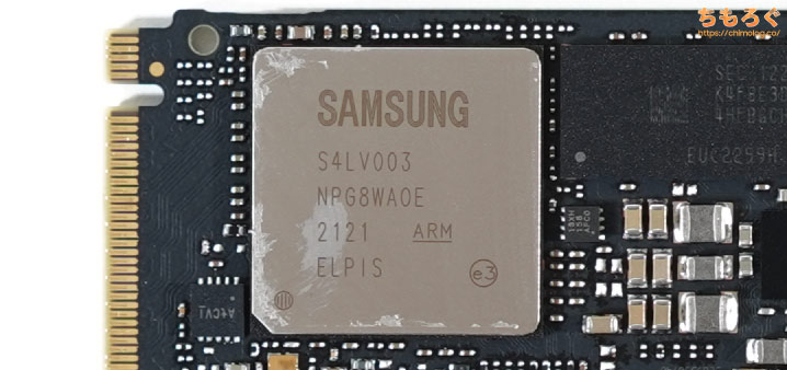 Samsung 970 EVO Plusをレビュー（基板コンポーネント）
