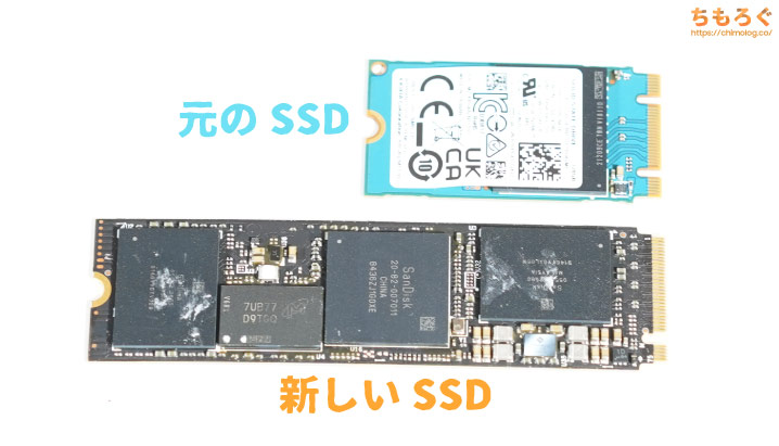 M75q Tiny Gen2のNVMe SSDを交換する