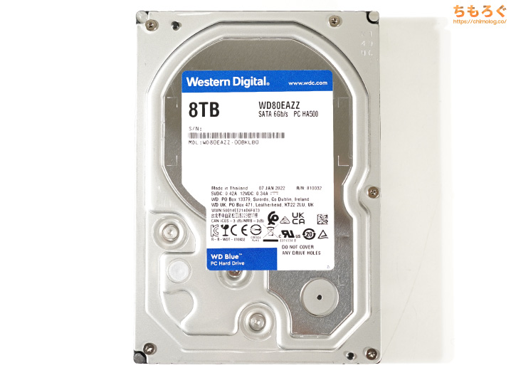 Western Digital 8TB WD ブルー PC ハードディスク HDD