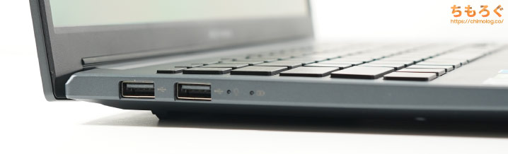 Vivobook Pro 15 OLED（M6500)をレビュー（インターフェイス）