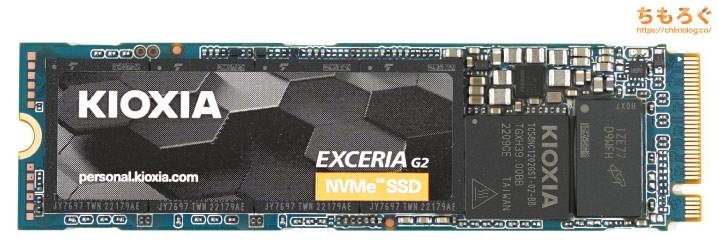 KIOXIA EXCERIA G2 NVMeをレビュー（基板コンポーネント）