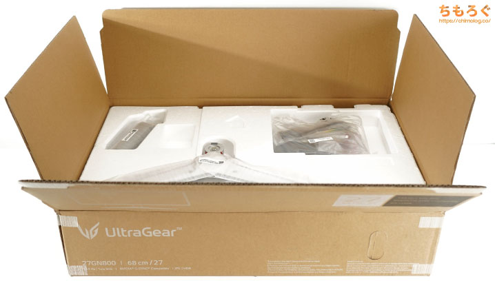 LG UltraGear 27GN800-Bをレビュー（開封）