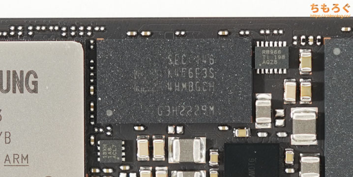Samsung 980 PRO 2TBをレビュー（基板コンポーネント）