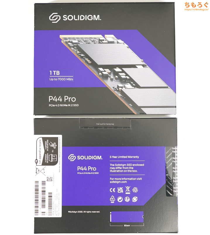 Solidigm P44 Proをレビュー（パッケージデザイン）