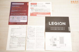 Legion Tower 5 Gen 8 AMD (RTX 4070)をレビュー（付属品）