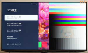 Sharp AQUOS XLED 4T-C43GP2をレビュー（OSD設定画面）