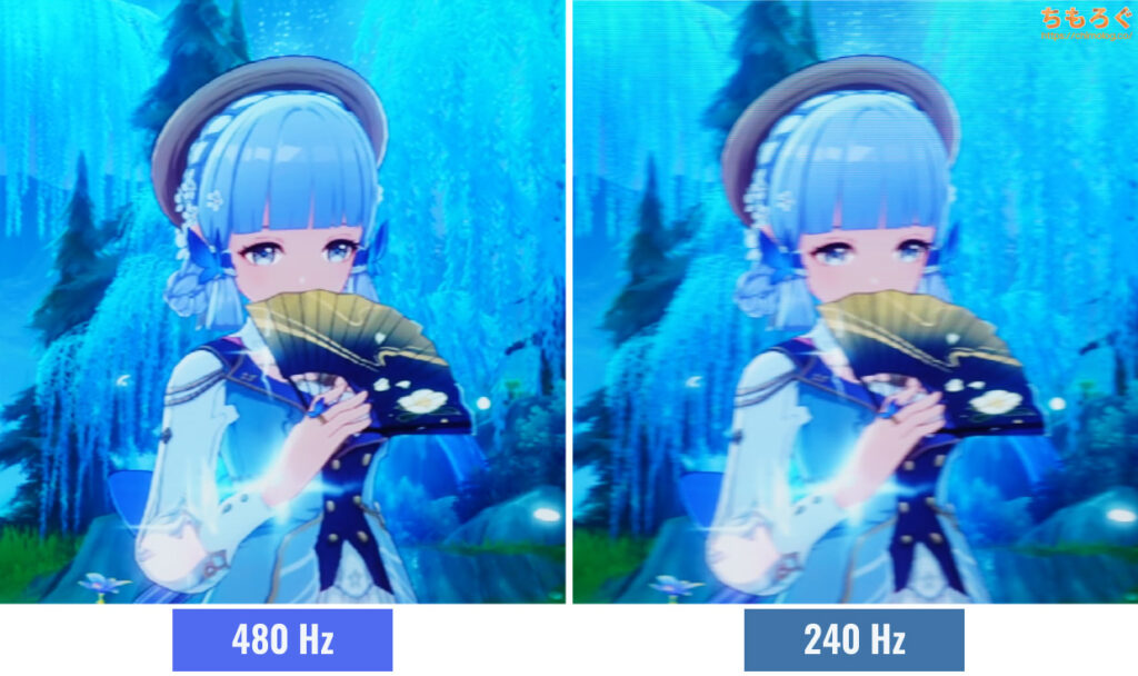 OLED 480 Hz vs 240 Hz