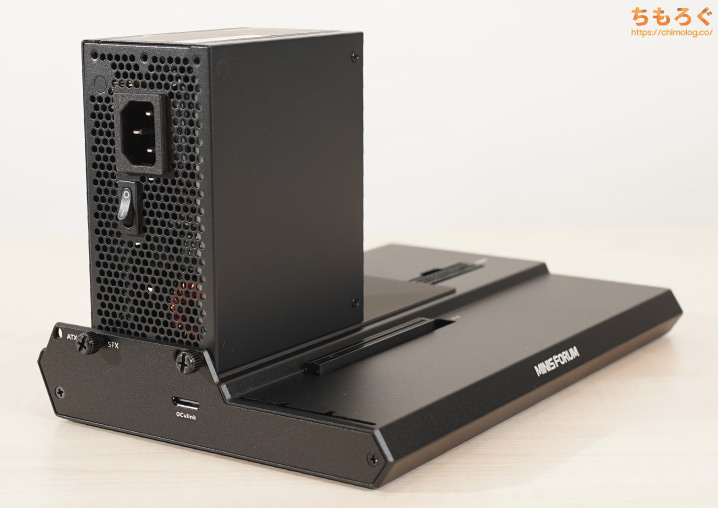 MINISFORUM DEG1に電源ユニットを取り付け