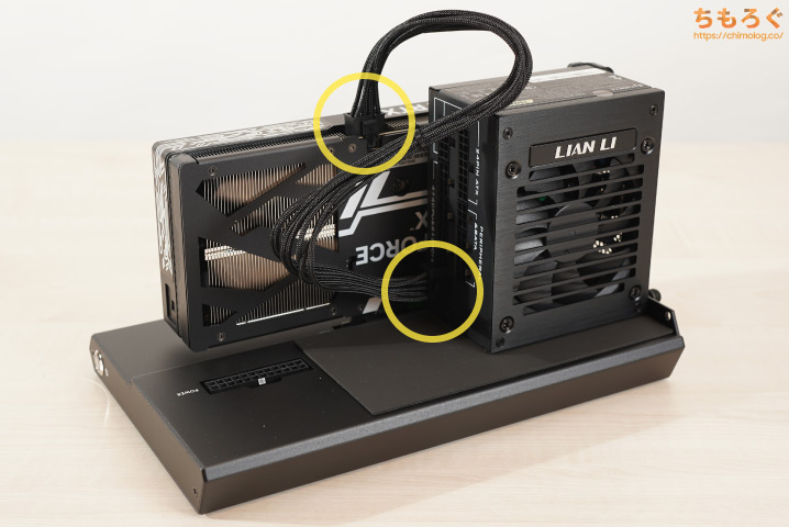 MINISFORUM DEG1にグラフィックボードを取り付け