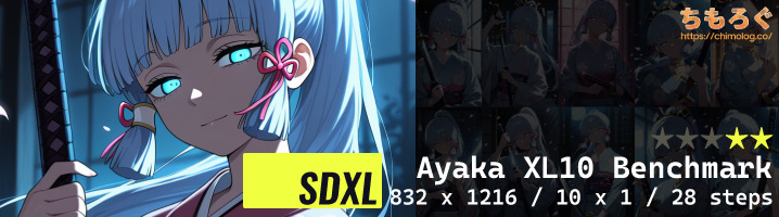 832x1216:神里綾華XL10ベンチマーク
