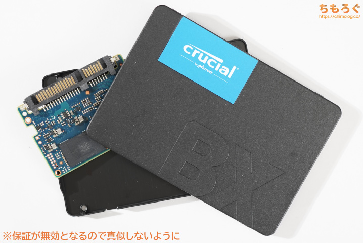 Crucial BX500 2025 分解 写真