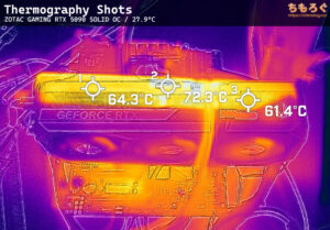 RTX 5090（サーモグラフィー写真）