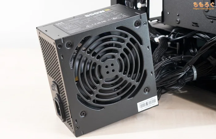 ツクモ G-GEAR（9800X3D）の電源ユニット