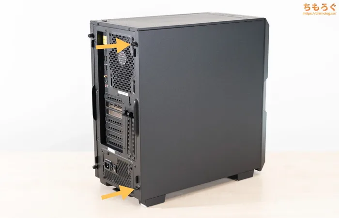 ツクモ G-GEAR（9800X3D）をレビュー（ケースを開けて中身を見る）