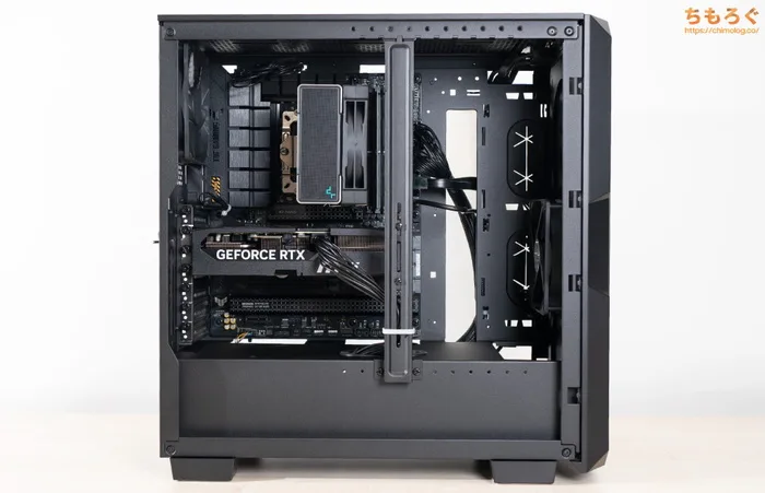 ツクモ G-GEAR（9800X3D）をレビュー（ケースを開けて中身を見る）