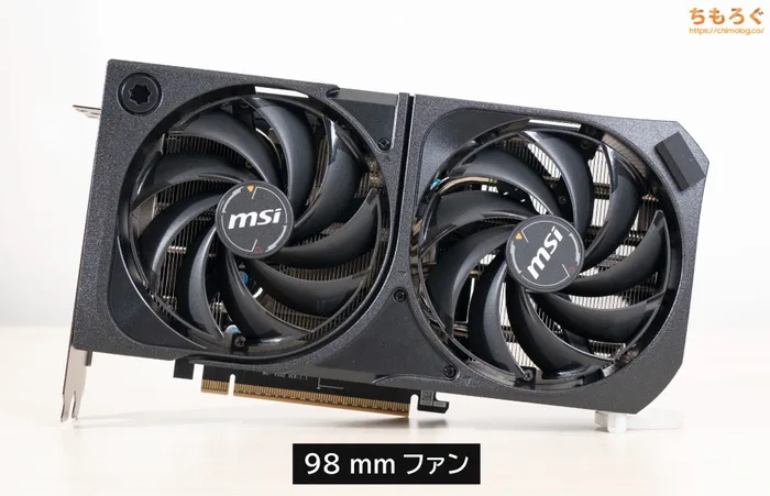 ツクモ G-GEAR（9800X3D）の標準グラフィックボード