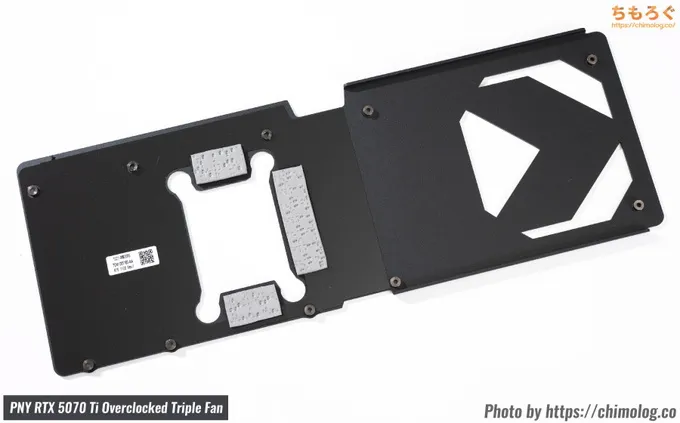PNY RTX 5070 Ti Overclocked Triple Fan(分解写真)