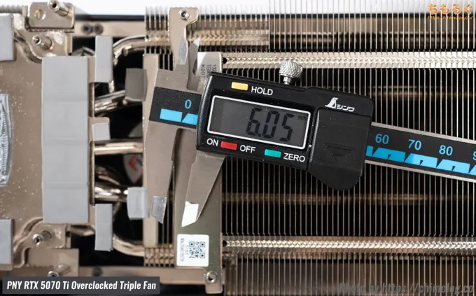 PNY RTX 5070 Ti Overclocked Triple Fan(分解写真)