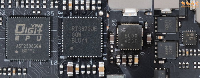ASUS TUF GAMING B850-PLUS WIFI MOSFET 画像