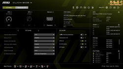 MSI MAG B850 TOMAHAWK MAX（UEFI BIOS画面）