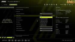 MSI MAG B850 TOMAHAWK MAX（UEFI BIOS画面）