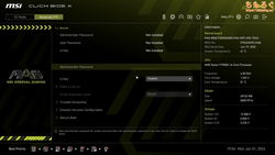MSI MAG B850 TOMAHAWK MAX（UEFI BIOS画面）