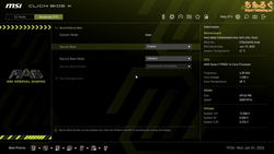 MSI MAG B850 TOMAHAWK MAX（UEFI BIOS画面）