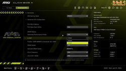 MSI MAG B850 TOMAHAWK MAX（UEFI BIOS画面）