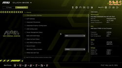 MSI MAG B850 TOMAHAWK MAX（UEFI BIOS画面）