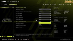 MSI MAG B850 TOMAHAWK MAX（UEFI BIOS画面）