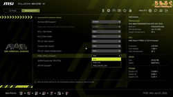 MSI MAG B850 TOMAHAWK MAX（UEFI BIOS画面）