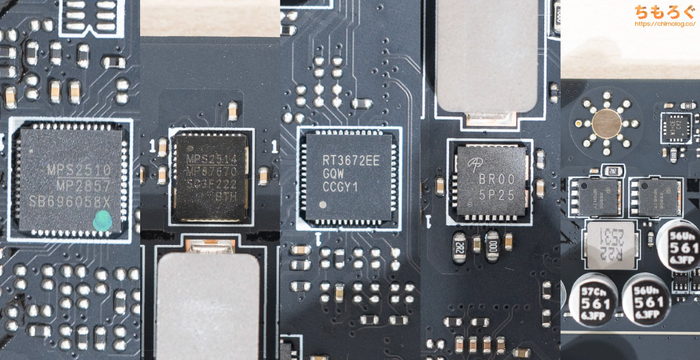 MSI MAG B850 TOMAHAWK MAX MOSFET 画像