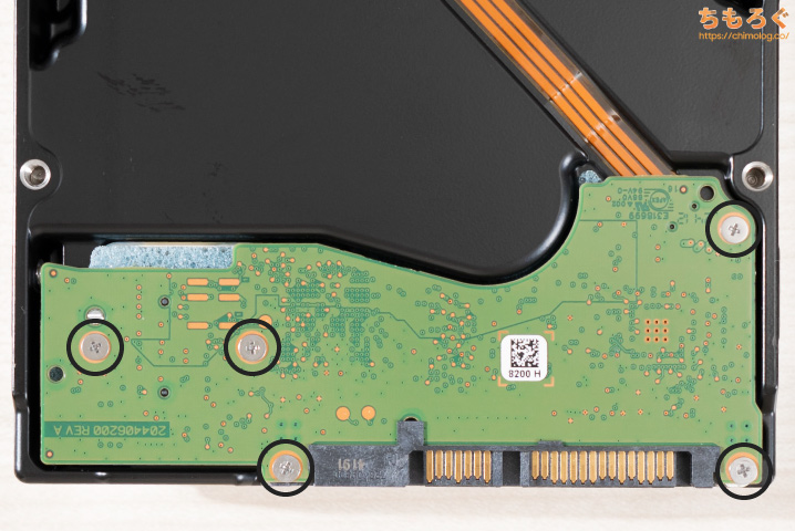 Seagate ST24000DM001 基板 分解写真