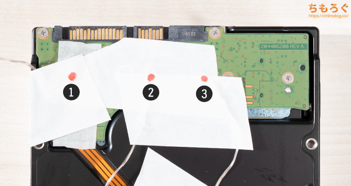 Seagate ST24000DM001 温度センサー 写真