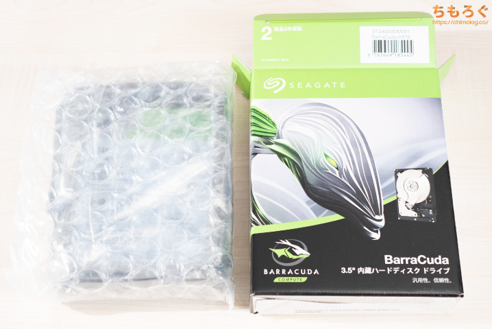 Seagate ST24000DM001 開封 写真