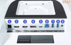 KTC H27P6レビュー（インターフェイス）