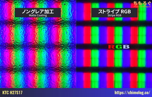 KTC H27S17レビュー（画素ドット）