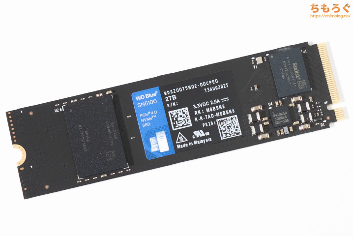 WD Blue SN5100 基板 写真
